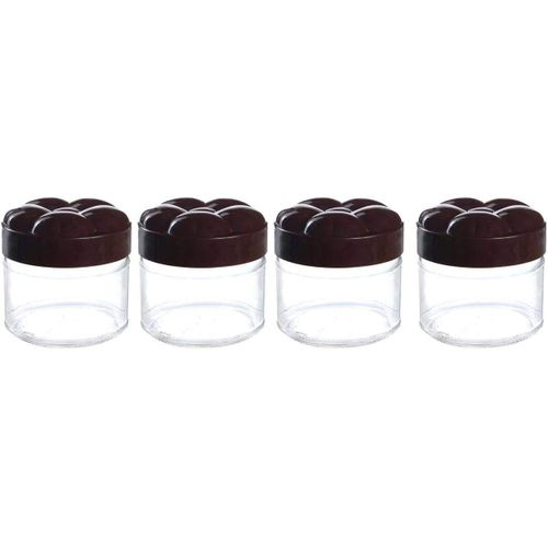 Set Of 4 Jars - Dark Brown