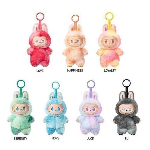 Labubu The Monsters Teddy Bear Cartoon Character Medallion - Random Color Box