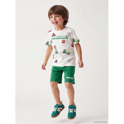 Minecraft Printed Boy's Shortie Pyjamas Set