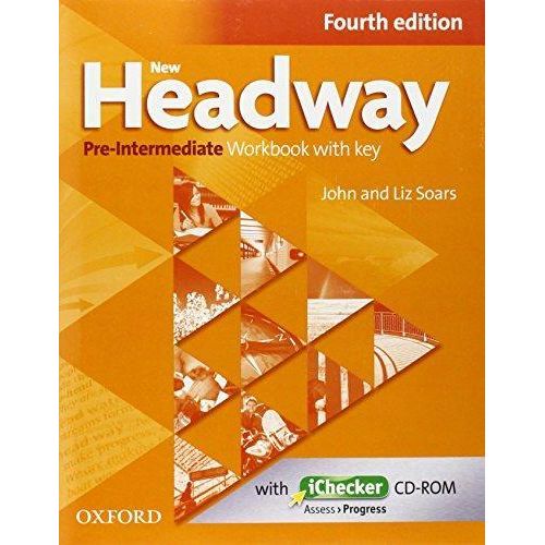 New Headway: Pre-Intermediate: Workbook + iChecker with Key ,Ed. :4