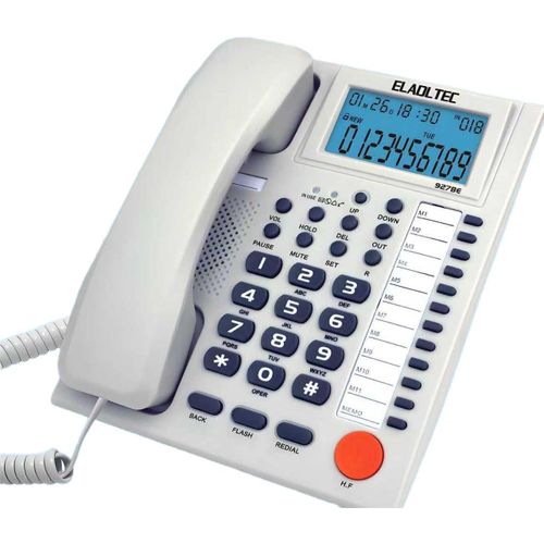 Corded Landline Phone, White - 927BE