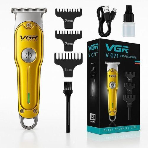 Rechargeable stainless hair shaver VGR- V-071
