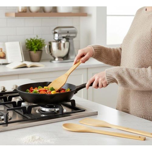 5-Piece Wooden Spatula and Fork Set