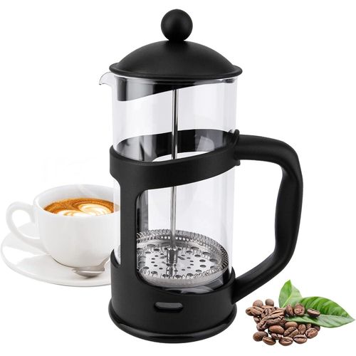 French Press Coffee Maker with Stainless Steel Filter (1-3 Cups)
