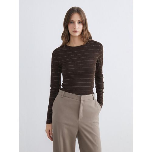 Crew Neck Striped Women's T-Shirt