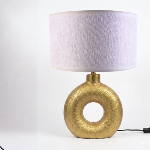 Donuts Table Lamp Gold/Beige