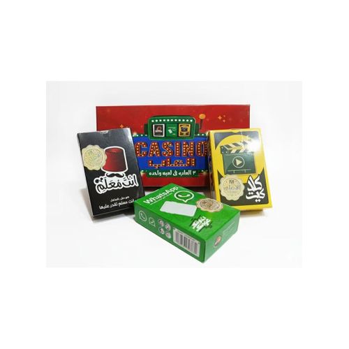 3-in-1 Casino Game Set - 3 Challenges in One Fun Set