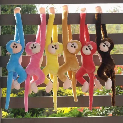 60cm Monkey Plush Long Arm Toy Colorful Plush Monkey