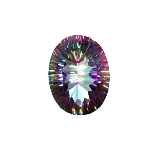 فص حجر كوارترز سحري برازيلي بيضاوي طبيعي