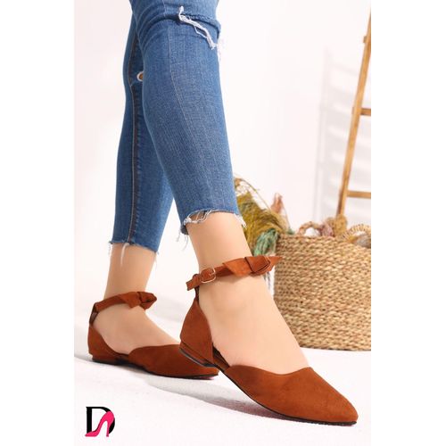 Suede bow ballerina for women - havan