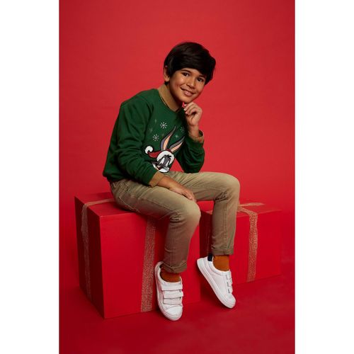 Denim Trousers - Beige