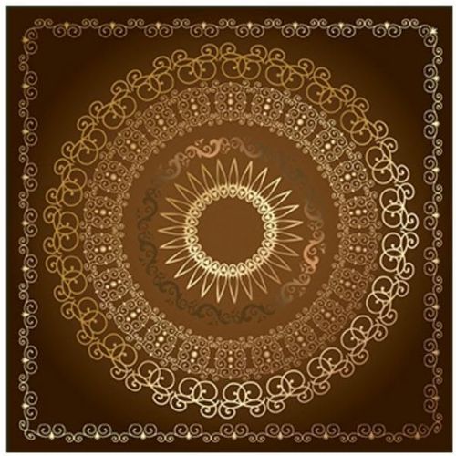 Mandala Square Tableau 30 Cmx30 Cm