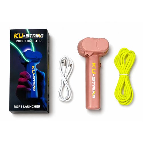 Rechargeable Rope Launcher ZipString Toy with LED Light – Interactive Flying String Fidget Skill Toy for Kids & Adults