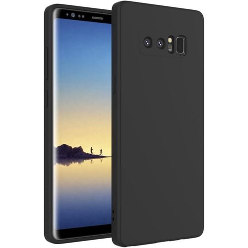 Luxury Liquid Silicone CaseFor Samsung Galaxy Note 8 - (Black)