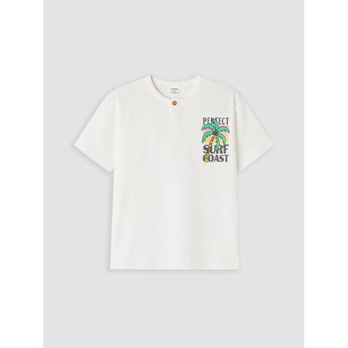 Crew Neck Printed Boy's T-Shirt