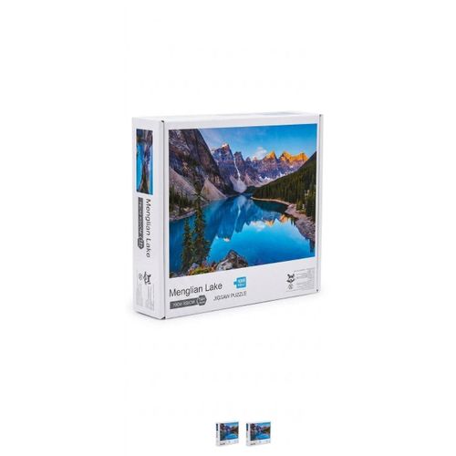 1000pcs Menglian Lake Jigsaw Puzzle 70x50cm Cardboard Rectangle White for Adult Le