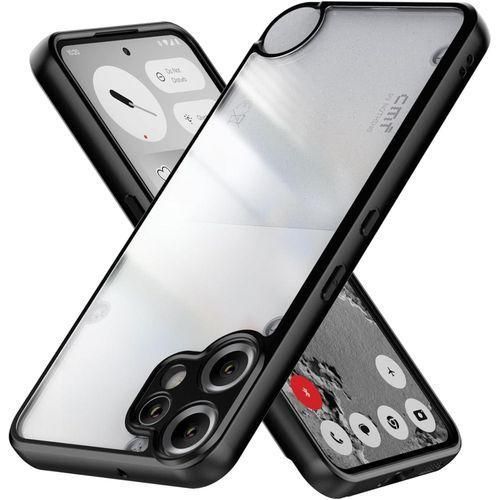 Hard Crystal Q Series Black Frame Luxury Case For Nothing CMF Phone 2 Pro