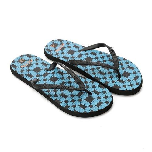 Thong Toe Shape Comfy Flip Flop - Black & Blue