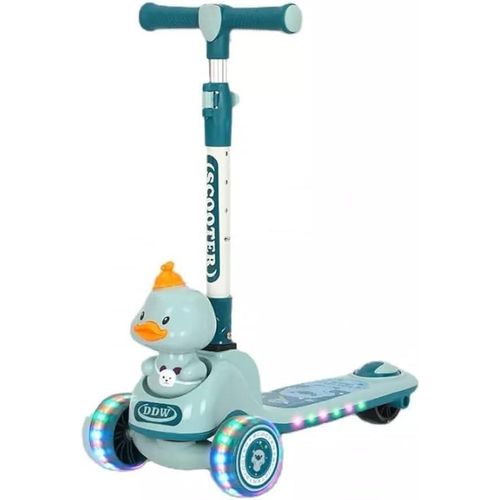 Scooter Adjustable Lean to Steer Flashing PU Wheels 3 Wheel Kick Scooters For Kids BY HAPPY KIDDO