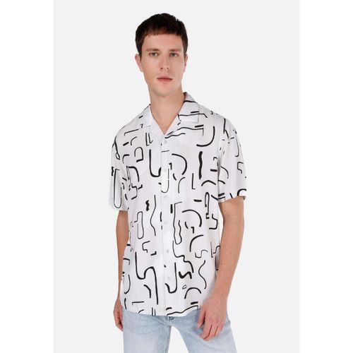 Men SHORT SLEEVE SHIRT BEIGE