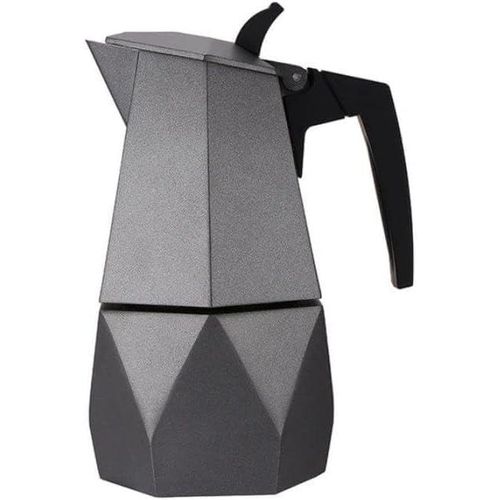 Moka pot for espresso lovers, instant coffee pot suitable for electric, ceramic, and gas stoves, coffee filter, with a soft-touch, heat-resistant handle.