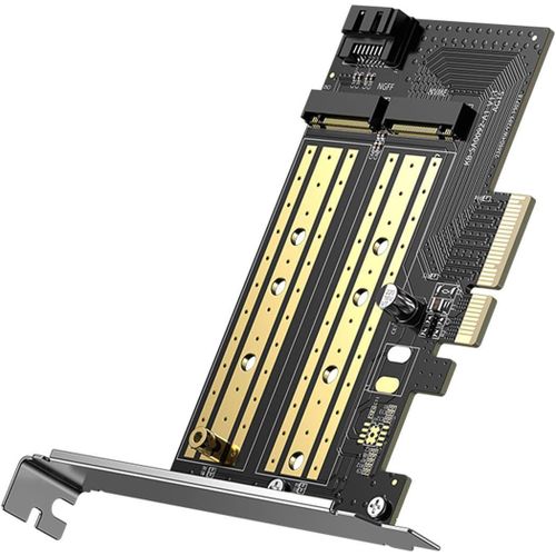 M.2 M-Key+M.2 B-Key to PCI-E 3.0 × 4 Expansion Card 70504