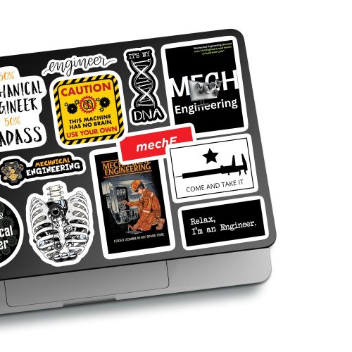 Laptop Stickers for Colleges, careers and Specialties (Mechanical Engineering-CS/16)