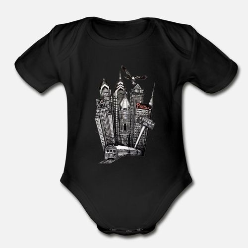 Philadelphia Philly Organic Short Sleeve Baby Bodysuit