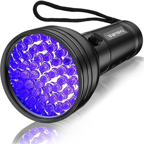 Vansky UV Flashlight Black light Lights, 51 LED Ultraviolet Blacklight Pet Urine Detector For Dog/Cat Urine,Dry Stains,Bed Bug, Matching with Odor Eliminator