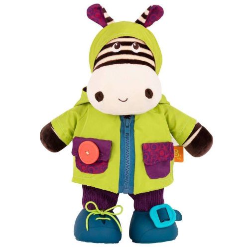 B.toys - Giggly Zippies Interactive Plushies Zebra - BX1692Z