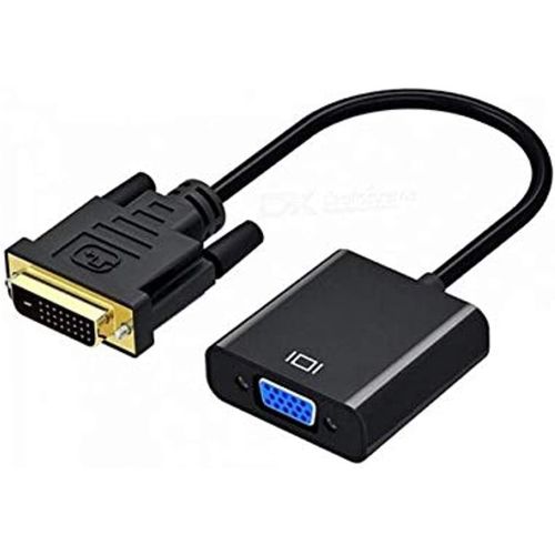 DVI to VGA Male to Female Adapter for DVI Device Laptop PC to VGA Displays Monitors Projectors