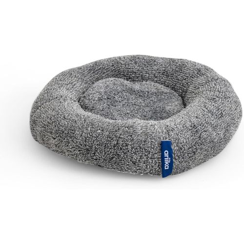 سرير ليسوزي صغير للحيوانات الأليفة بنقشة كف، مناسب للكلاب والقطط، سرير دائري بغطاء قابل للإزالة