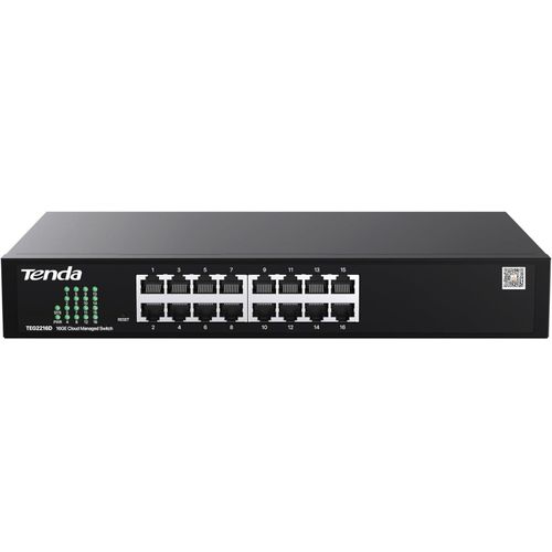TEG2216D 16-Port Gigabit Ethernet Switch Unmanaged Network Switch 32 Gbps Switching Capacity Plug and Play Metal Housing Desktop or Rack Mountable