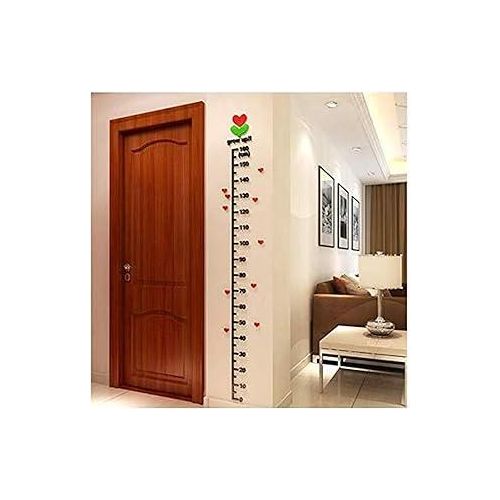 Children Height Measure Stickers 3D Funny DIY Acrylic Height Chart Sticker For Kids Room Wall Door Decorations For Living Room-s