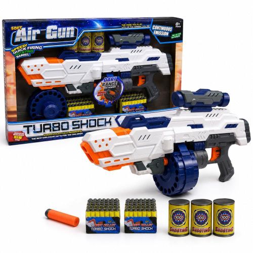 Electric Soft Bullet Gun Toy - White - 168-2A