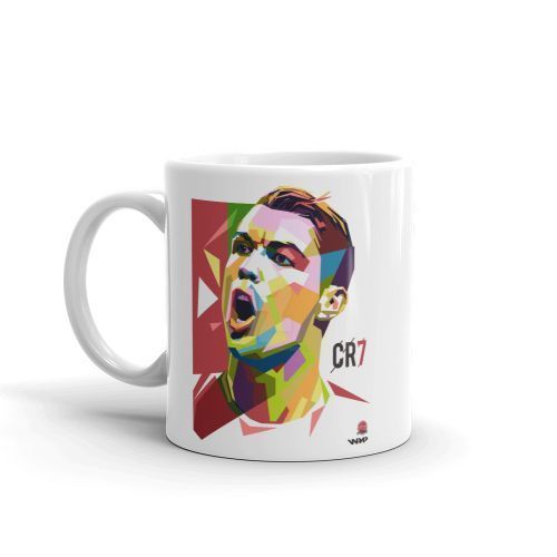Cristiano Ronaldo Mug -White - 300ml