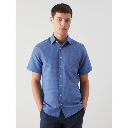 Regular Fit Plaid Men's Shirt