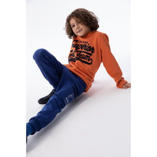 Boy Regular Fit Long Sleeve Sweat Shirt - D.ORANGE