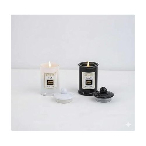 M-234 Scented Candle Jar, Wax in Glass, Decor,Home Use