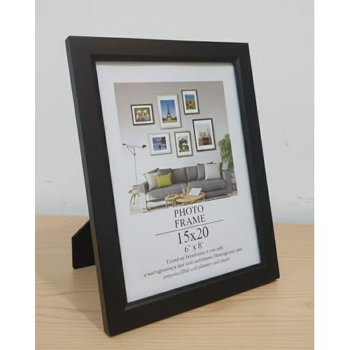 إطار صور مع حامل لون أسود مقاس 15في20 سم ديكور للمكتب والمنزل