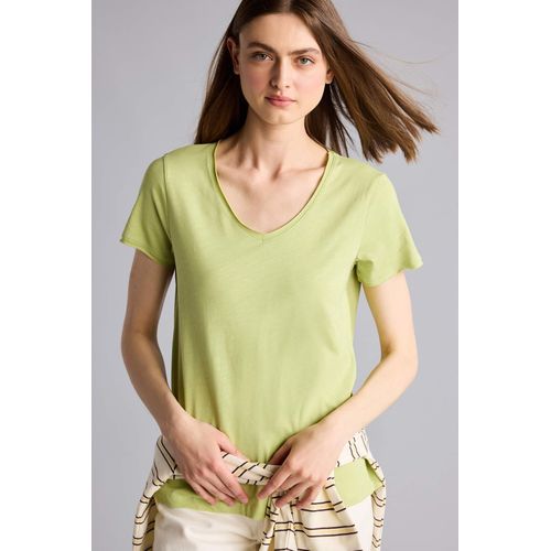 Regular Fit V-neck Basic Short Sleeve T-Shirt