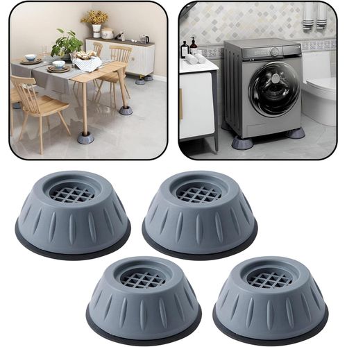 Anti Slip Feet - Set of 4 Rubber Feet for Washing Machines, Dryers, Dishwashers, Refrigerators, Furniture, Provides Vibration Resistance and Shock Absorption Features (8cm)