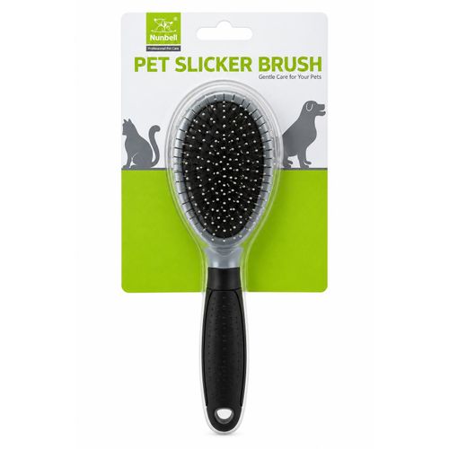 Black & Gray Pet Slicker Brush – Double Side