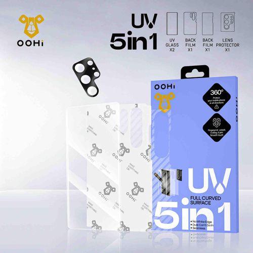 OOHI 5 in 1 Full Glue Glass Screen Protector For Samsung Galaxy S21 Ultra