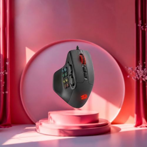 M811 Atox Wired MMO Gaming Mouse - 15 Programmable Buttons - RGB Backlit - Ergonomic Design