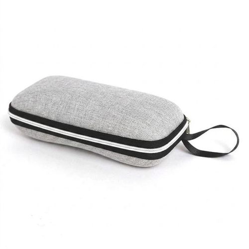 Hard Eyeglass Case with Zipper & Carrying Strap - Protective Travel Case for Sunglasses and Eyeglasses