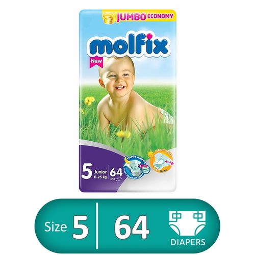 Diapers - Size 5 - 64 Pcs - (118)