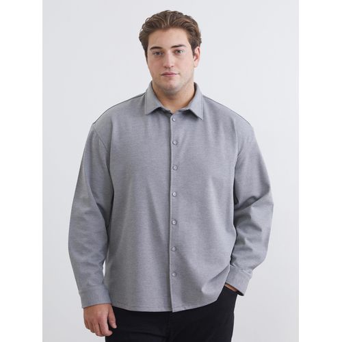 Big Size Regular Fit Long Sleeve Men's Shirt