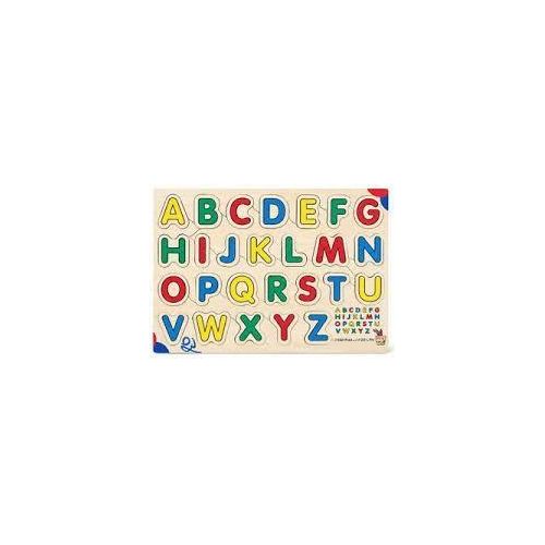 Wooden English Alphabet Puzzle for Kids – A-Z Letter Learning Board
