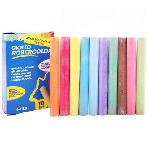 Colored Chalk Gitto France Dust Free - 10 Colors - 3 Packs